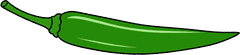 Serrano pepper illustration